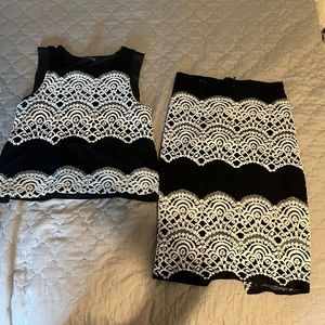 SUPER CUTE TOP+Skirt Set